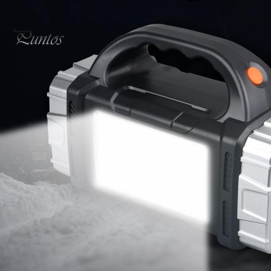 Портативная лампа на солнечной батарее с ручкой, перезаряжаемая через USB, 7 режимов, высокий люмен, IPX5, водонепроницаемый светодиодный рабочий фонарь, фонарик для кемпинга