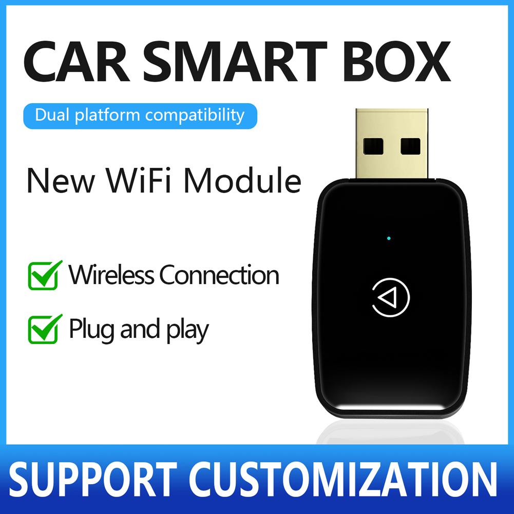 Smart AI Box BT WiFi 5.8G беспроводной CarPlay Android Auto адаптер Plug and Play Smart Link для проводных Carplay Android Auto автомобилей