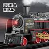 Christmas Gifts Electric Train Track Cars Toys Miniature Scale Cars Retro Steam Train Vehicles Cars Toys Children Boy Kids