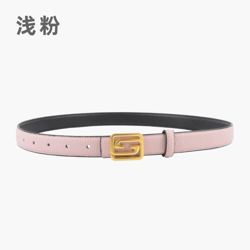Lychee Pattern Can Be Used On Both Sides, First Layer Cowhide, Genuine Leather, Women'S Belt, Women'S Belt With Jeans, Casual Pants.