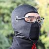 Зимняя термомаска для велоспорта, балаклава, ветрозащитный шлем для мотоциклиста, термоусадочная подкладка, теплый головной убор для занятий спортом на открытом воздухе