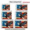 UV printed painted glass style patriotic wall decoration with eagle and star stripe design, used for July 4th and Memorial Day