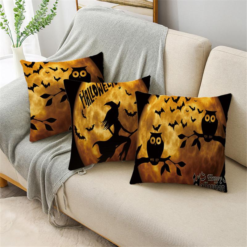 Хэллоуин Тема Луна Ночь Серия Наволочка Темный Ветер Диван Чехлы Праздничный Подарок 40*40 см/45*45 См/50*50 См