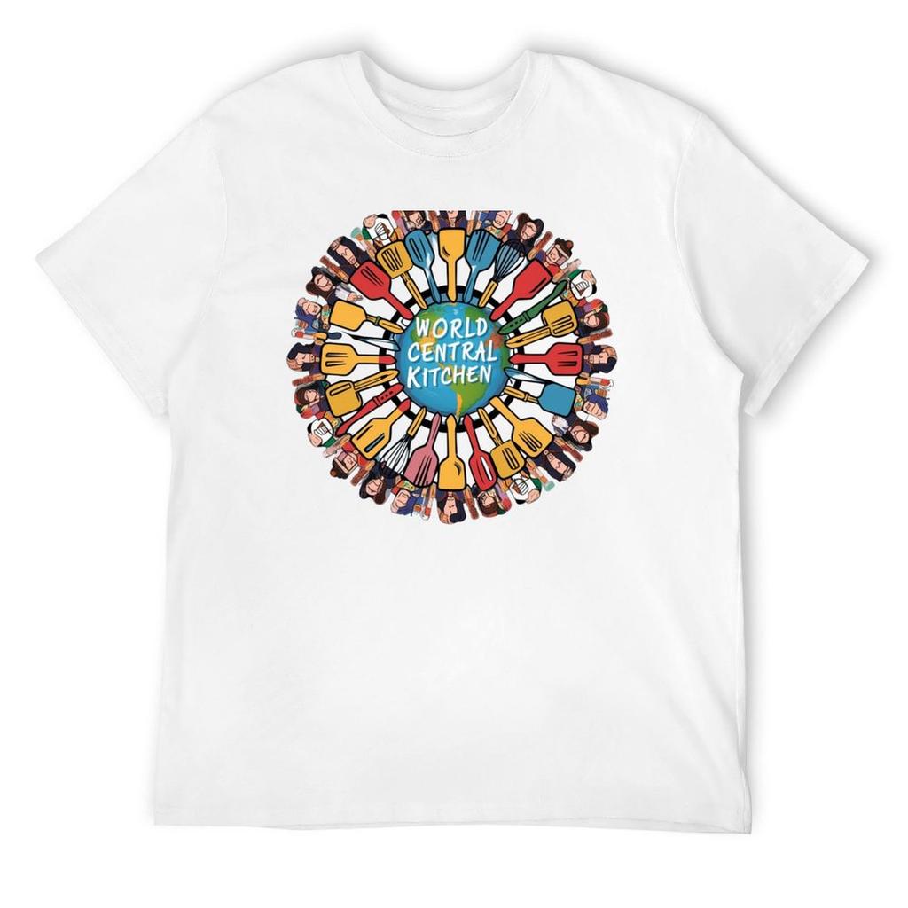 World Central Kitchen T-Shirt Man T Shirt Blouse Shirts Graphic Tees Plain Black T Shirts Men