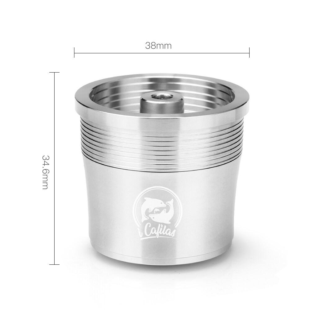 i Cafilas [YI0B] Reusable Coffee Capsule Refillable Pods Stainless Steel Filters Cup Tamper Crema Maker for Machine X7.1,8,9,IllY3,3.2,3.3,1.1,5