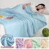 Double Sides Cooling Blanket for Bed Silky Air Condition Comforter Lightweight Cooled Summer Quilt with Cooling Fabric Home