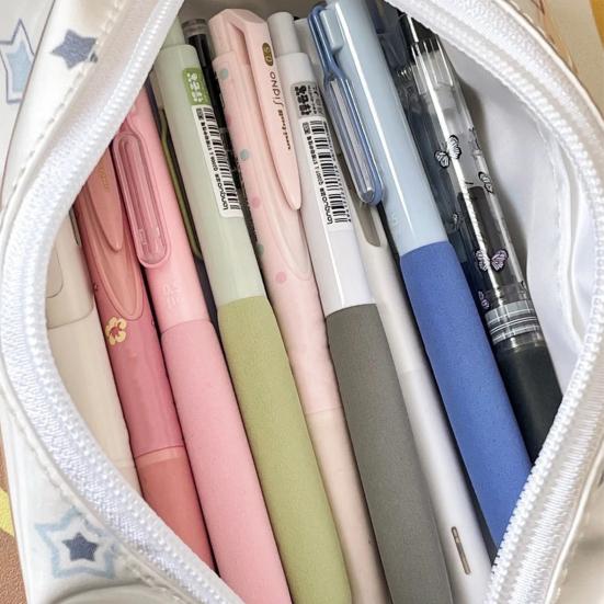 4 шт. 0,5 мм гелевая ручка пресс-типа мягкая губка быстросохнущая пластиковая ручка большой емкости школьные канцелярские принадлежности студенческий подарок