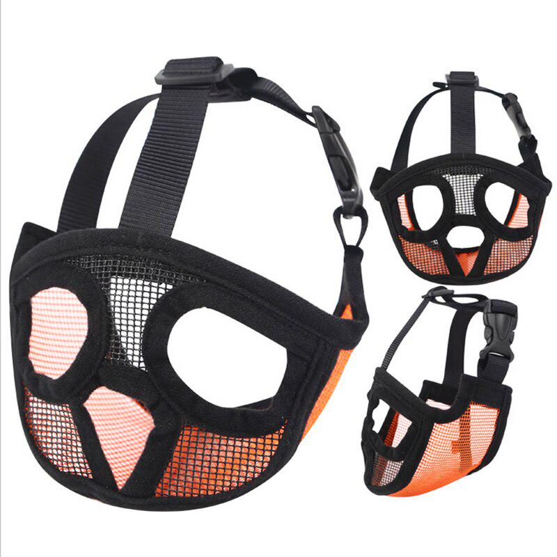 Сетчатый регулируемый намордник для собак с плоской мордой