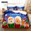 Рождественские украшения Постельное белье Комплект Пододеяльник Комплект 3d Постельное белье Цифровая печать Постельное белье Размер Квин Комплект постельного белья Модный дизайн