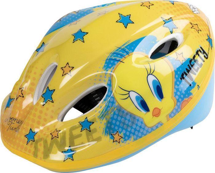 Casque de vélo - TATAWAY - Looney Tunes - Titi et Grosminet - 52-56 cm - Bleu Jaune