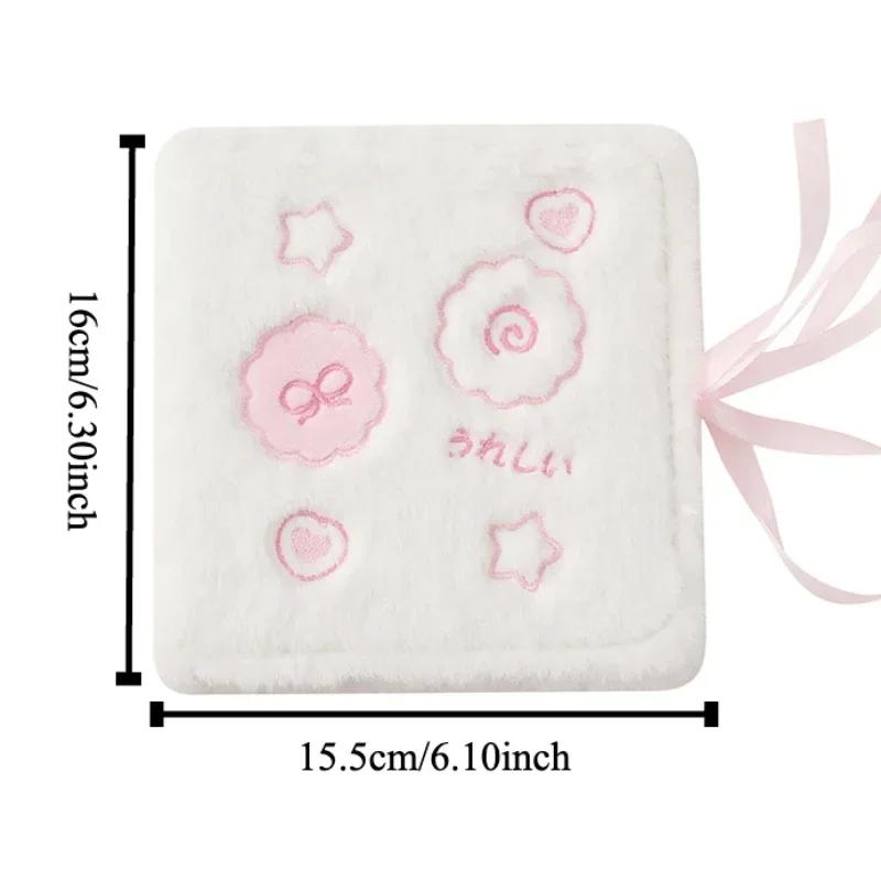 Kawaii Pink Plush Photo Album 3 Inch Kpop Card Fluffy A5 Photo Card Binder Cute Collection Book Fashion Girl Gift Wholesales