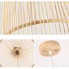 BambooChandeliers Wood Base Lighting  Bedroom Interior Classical Hand Woven Bamboo Pendant Light Fixture Vintage Pendant Lamp