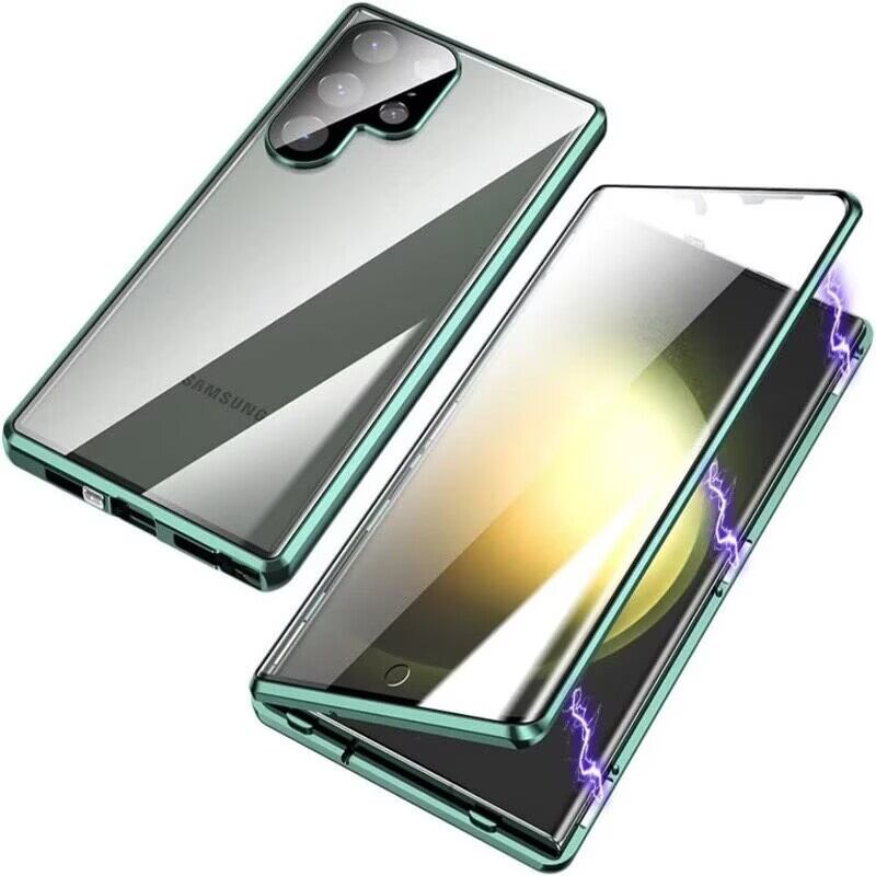 Чехол для Samsung Galaxy S26 Ultra S26+ Plus с двусторонним закаленным стеклом и металлической рамкой, бамперами для телефона, защитой всей камеры