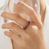 Bolaijewelry Драгоценный натуральный рубин 3*5 мм овальный дизайнерский шикарный застежка серебряное кольцо серьги комплект ювелирных изделий роскошные украшения для женщин леди хороший подарок