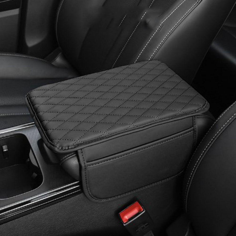 Antifouling Car Armrest Pad PU Leather Arm Rest Protector Mat Car Armrest Mat Car Interior