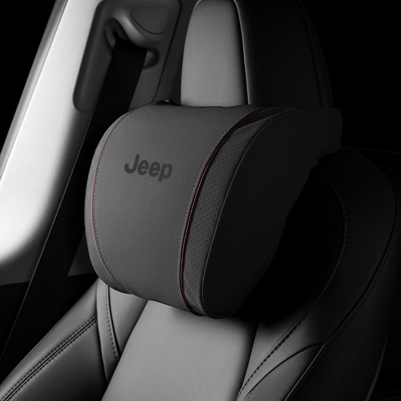 Headrests Waist Cushion Neck Pillow for Jeep Free Light Hero Compass for Wrangler Grand Cherokee Car Travel Comfort Accessories AMZ1