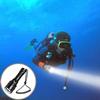 IP68 Waterproof Professional Diving Light Hand Rope LED Diving Flashlight Dive Torch  Camping