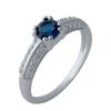 Silver Ring with Nano Sapphire 0.375ct (2029045) 1.79 Gr. 925 Samples