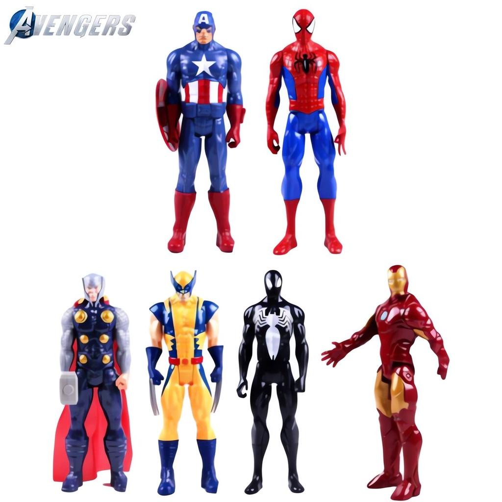 Мстители Альянс Железный Человек Черное Золото Человек-паук 12-дюймовая Подвижная Детская Игрушка Кукла Фигурка Ручная работа