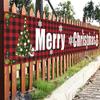Christmas Banner Bright Color Durable Lightweight Yard Decoration