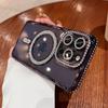 Роскошный прозрачный чехол с блестящим розовым бриллиантом для IPhone 15 11 12 13 14 Pro Max Plus Magsafe, магнитный чехол для беспроводной зарядки