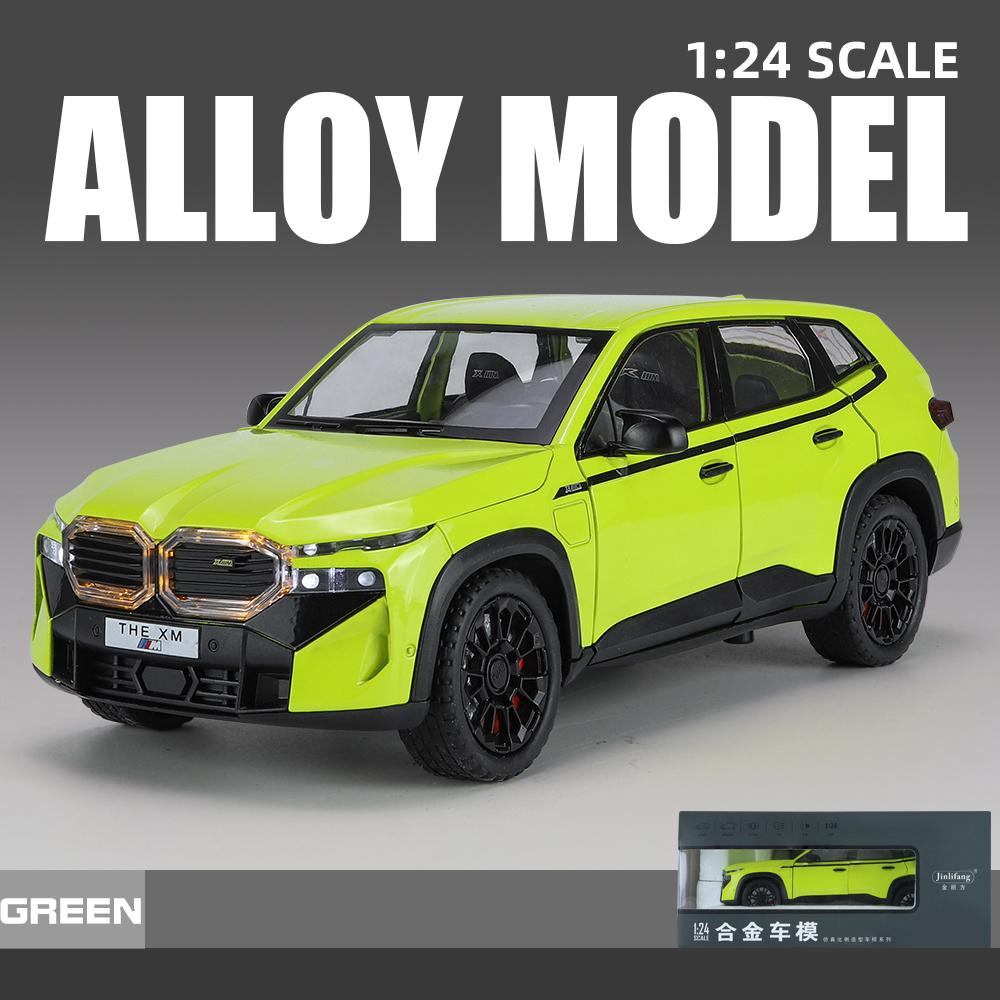 1:24 BMW The XM Литая модель автомобиля Сплав Звук Свет Украшения Симуляция Настольный дисплей Праздничный подарок С парнем Дети