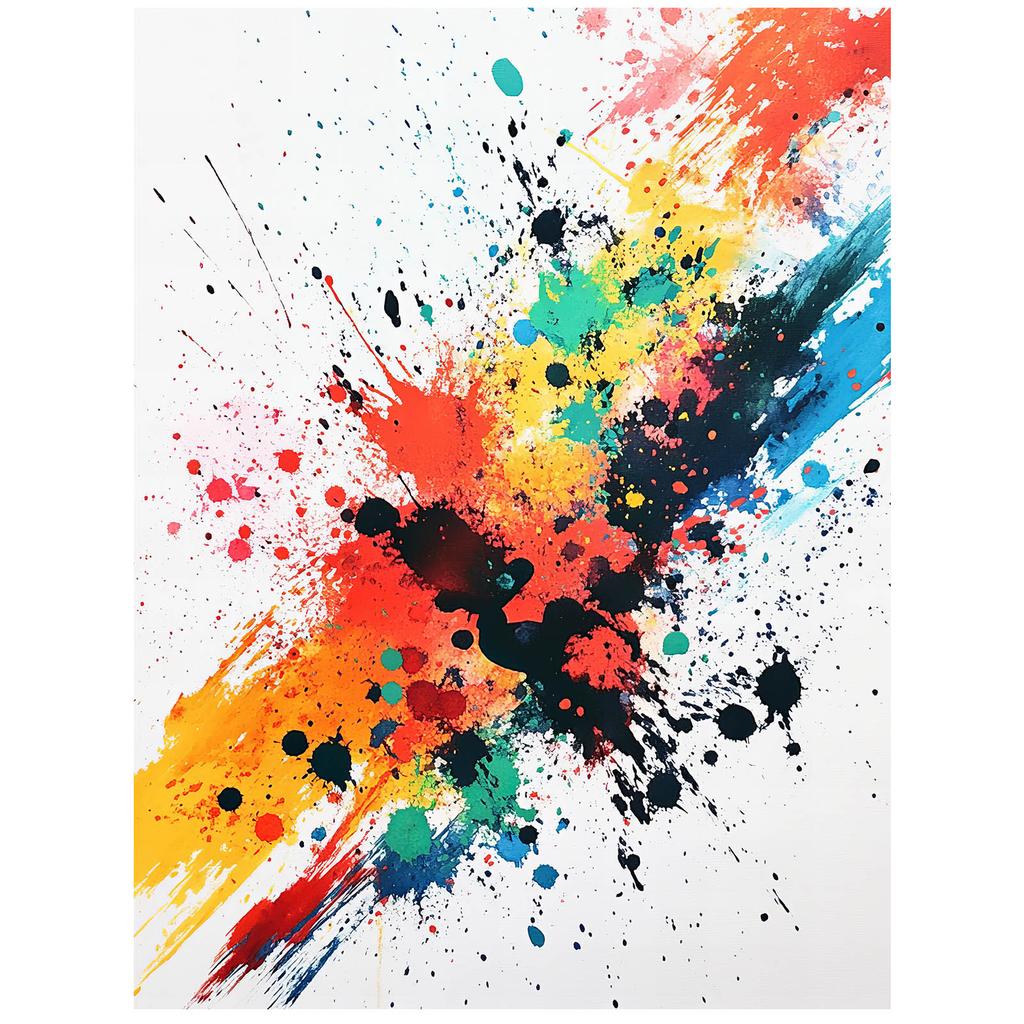 Eksplozja Kolorów Eksplozja Kolorów, 70X100 Cm, Bez Ramy, Płótno Premium Na Blejtramie