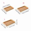 With Handles Bamboo Serving Tray Aesthetic Food Storage Tray Wooden Organizer Tray  Spoons
