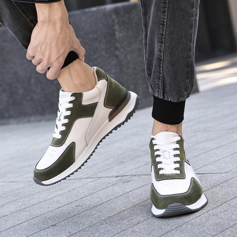 Спортивные кроссовки Мужская обувь на платформе Обувь для увеличения роста Стелька 6 см Мужская Повседневная Жизнь Досуг Мода Большие размеры 36-44