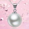 Ожерелье из стерлингового серебра S925, кулон из бисера, серебряные аксессуары, искусственный жемчуг, модные серебряные украшения