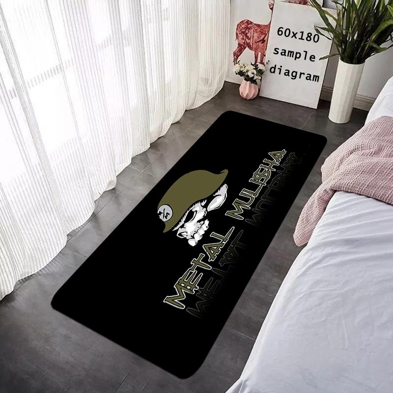 House Entrance Doormat Hallway Carpet Metal M-Mulisha Living Room Rugs Foot Carpets Bathroom Rug Floor Mats Non-slip Home Decor