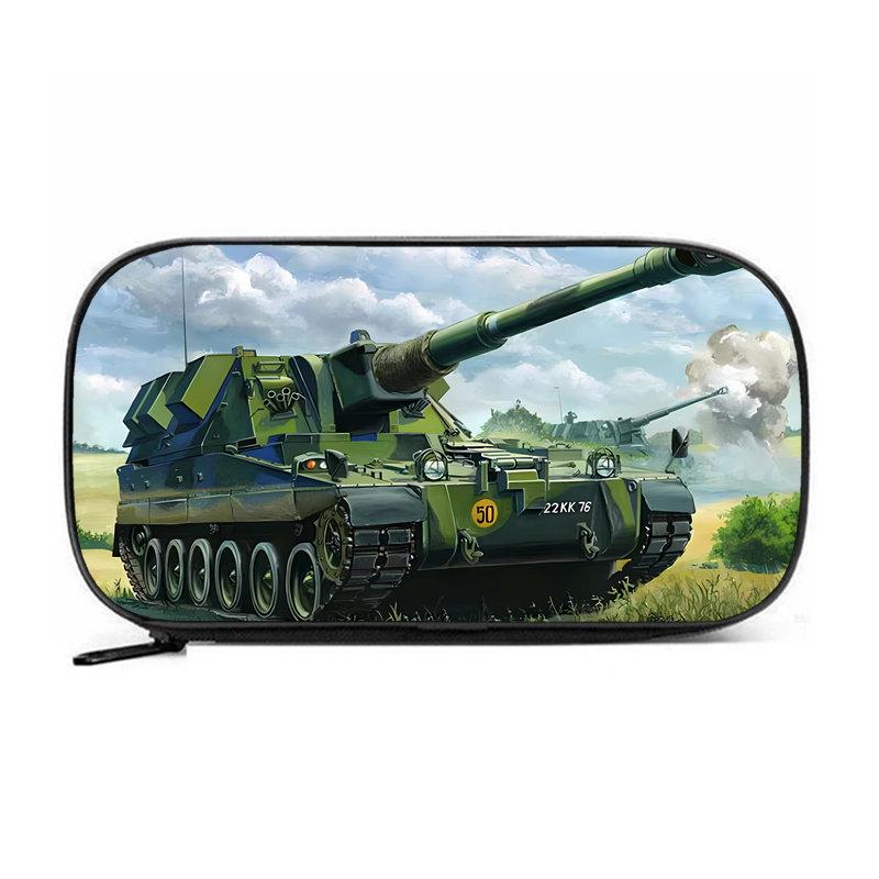 Пенал Tank KV44 большого объема - износостойкий Оксфордский тканевый пенал-органайзер для мальчиков