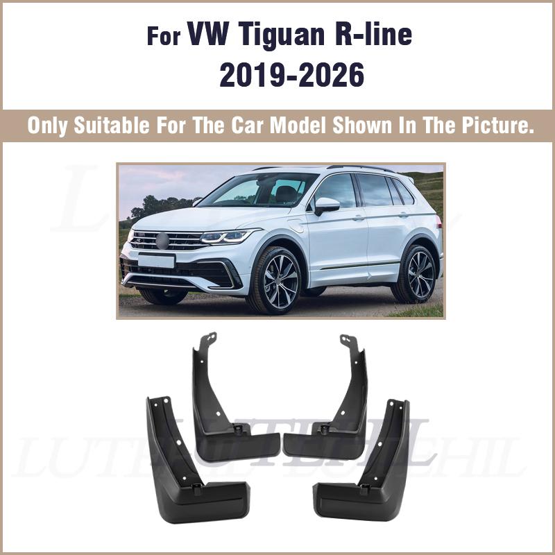 For Volkswagen VW Tiguan R-line 2019-2026 and L-phev 2019-2023 Fender Mudflaps Splash Guards Mudguards Mud Flaps
