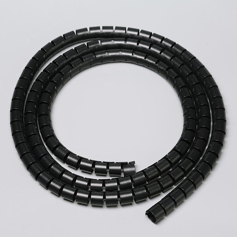 Minimalist 10mm Cable Tie & Wire Management Spiral Wrap Tube Organizer