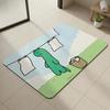 Cartoon D-Dink T-The L-Little D-Dinosaur Floor Mat Diatomite Bath Mat, Quick Dry, Absorbent, Multi-Scene Mat