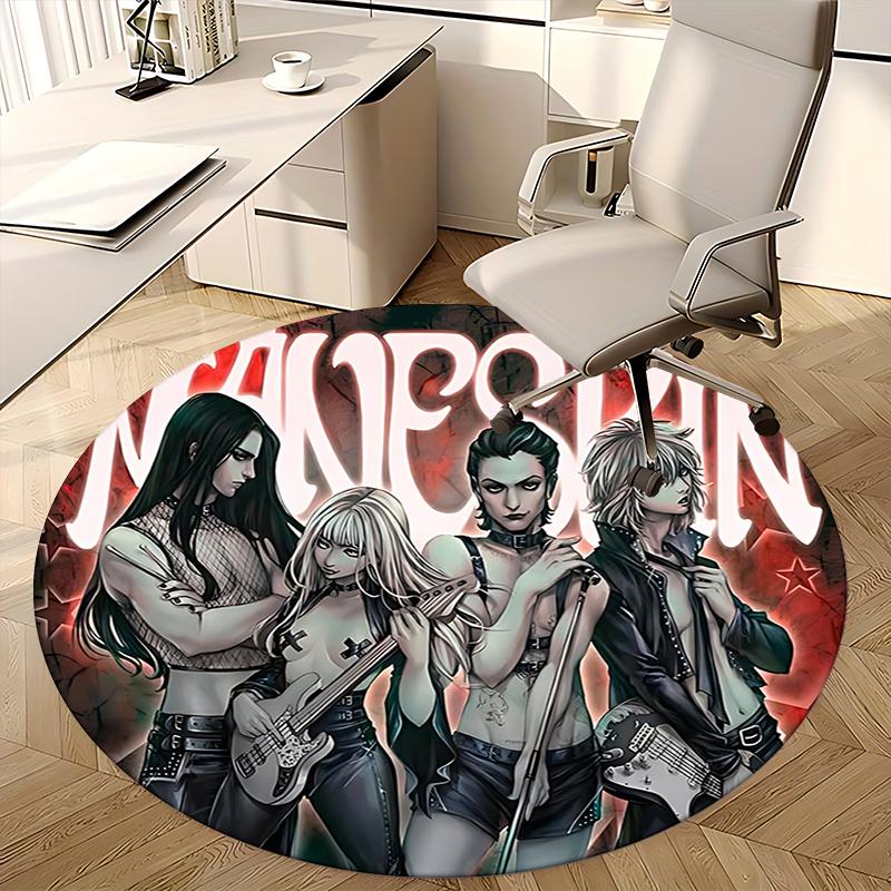 New Skin Round Chair Mat Stylish Round Carpet for Home Decor, Office Use, and Gift Ideas Perfect for Bedrooms, Living Roomss0176b