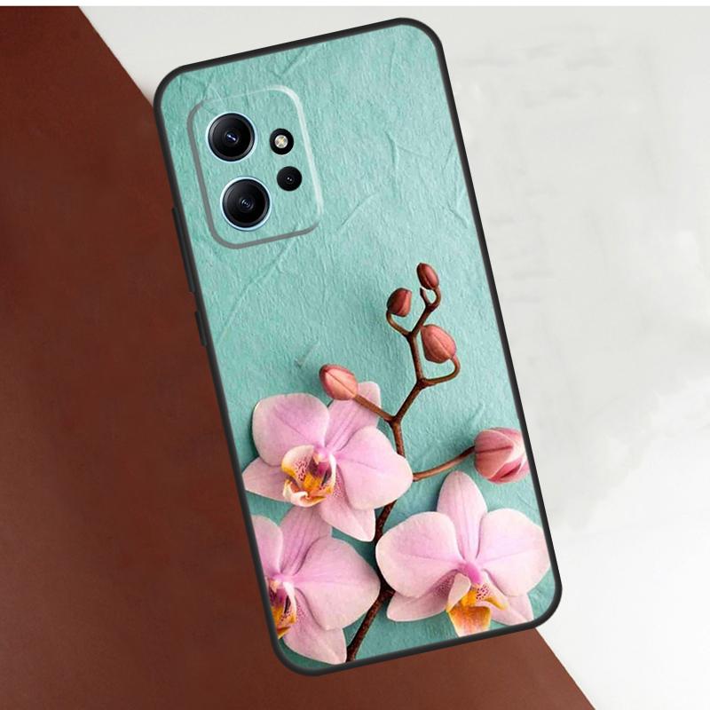 Цветной чехол с цветами орхидеи для Xiaomi Redmi Note 13 10 11 12 14 Pro 11S 12S Чехол для Redmi 15C 15 12C 13C 14C 10C