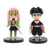 Q Posket Figure Wholesale Demon Slayer Mini Figurine 9Pcs/Sets Kimetsu No Yaiba Small PVC Dolls Desktop Decoration
