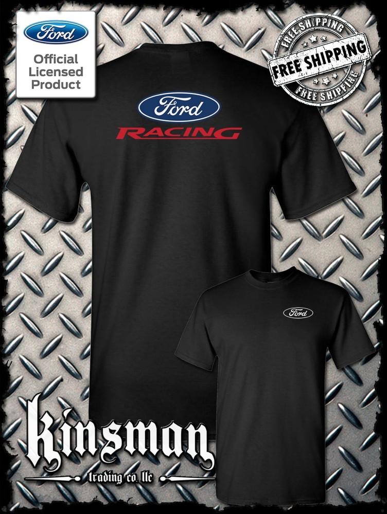 Двусторонняя футболка с логотипом Ford Racing - Официально лицензированный продукт - Mustang F-150