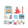 Animal Dog Pet Basket Toys Dog Doll Set Scene Playing Toys New Puppy Pretend Play Toy