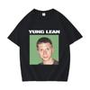 Смешная футболка с принтом Yung Lean Мем Мужская Мода Повседневная Футболка с коротким рукавом Унисекс Высокое Качество 100% Хлопок Оверсайз Футболка