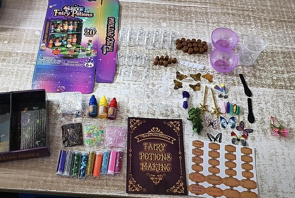 Alritz Fairy Potion Kit Magic Mix Kit 20 Bottles Christmas Gift Decoration Ornament Garden Craft Birthday Gift Toy for Girls and Boys 6 7 8 9 10 11
