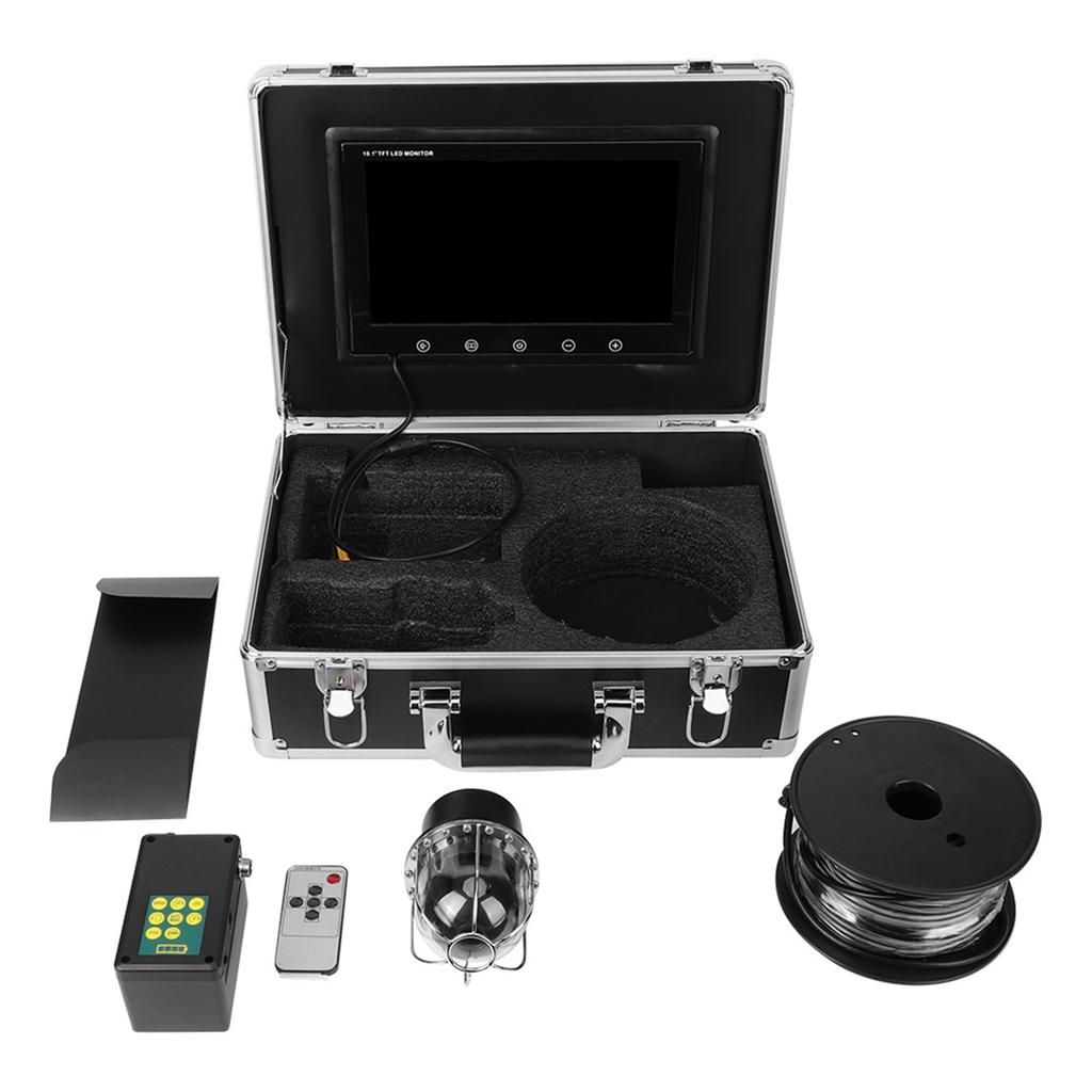 10.1 Inch Underwater Visual Fish Finder 20 Lights Dome Camera IP68 Waterproof 360 Degrees  Rotating