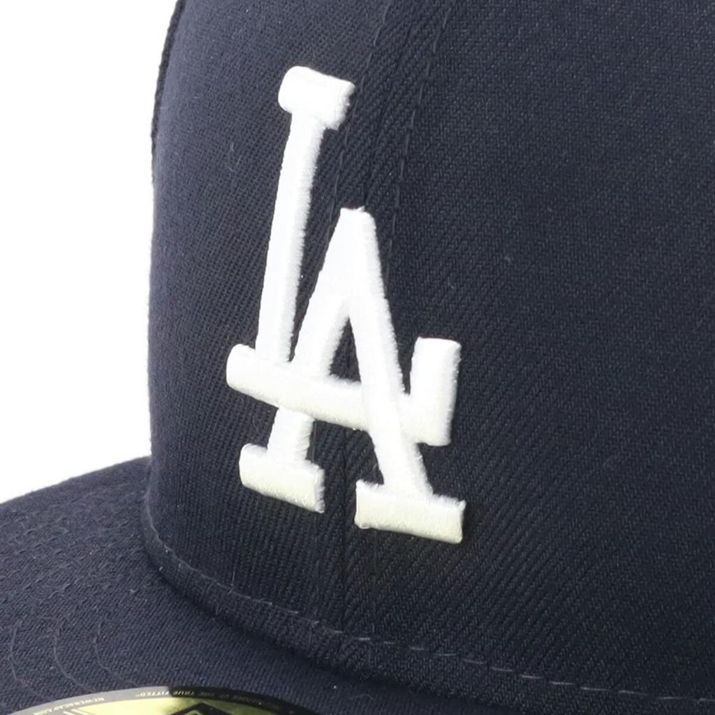 New Era Flat Visor MLB Los Angeles Size LOSDOD NVY 23J Cap, Dodgers, Navy, 8, 5950, SWHT,