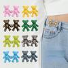 Zinc Alloy Bear Jeans Buckles Jeans Pants Waistline Reduction Buckle Useful Jeans Waist Tools Trousers Accessories