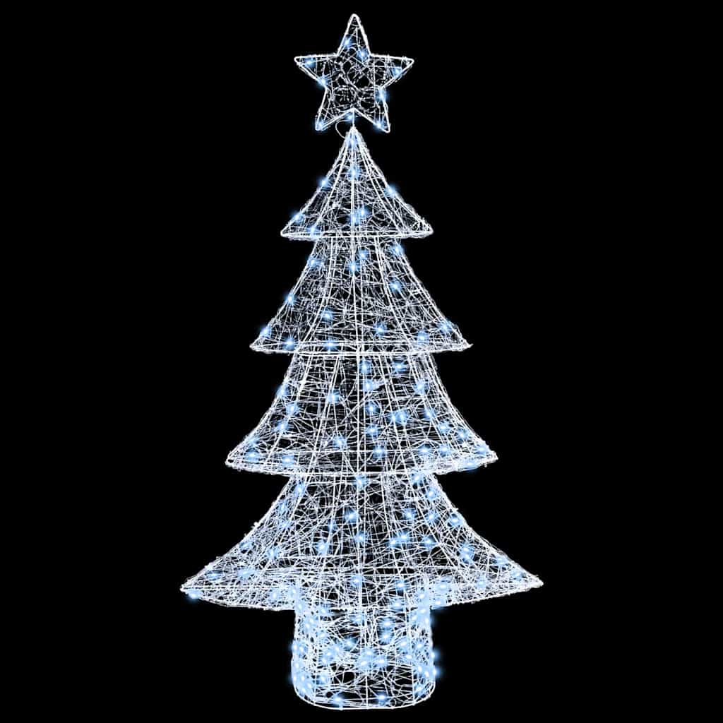 Christmas Tree with 160 Cold White LEDs 150 cm Acrylic