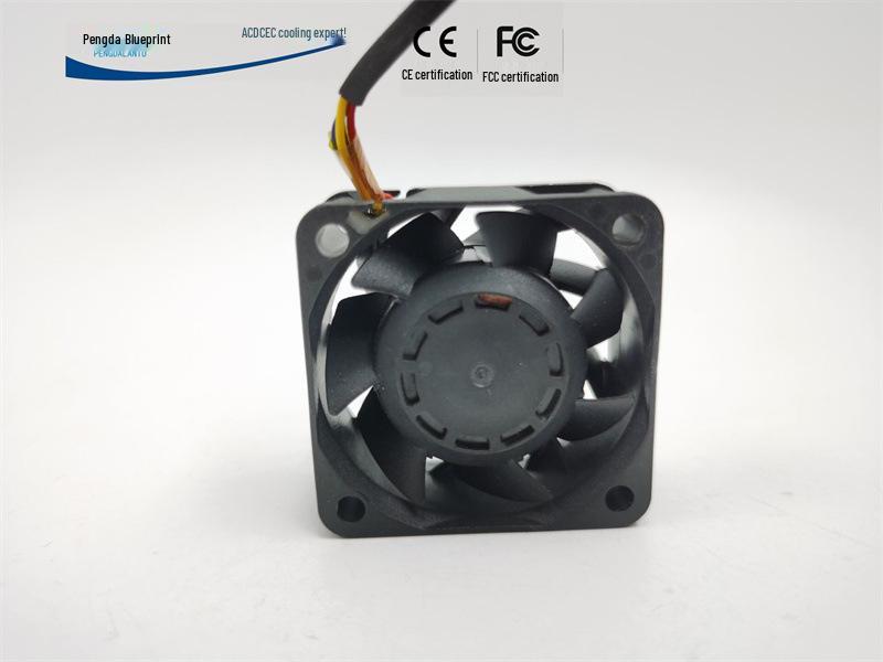 Pengda Lantu 4020 Turbo Edition 12V 0.41A PWM с терморегулированием Высокоскоростной 4см Охлаждающий вентилятор с двойным шарикоподшипником