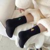 Antiskid Floor Sleep Sock Thick Mid Socks New Double-sided Cashmere Socks  Women