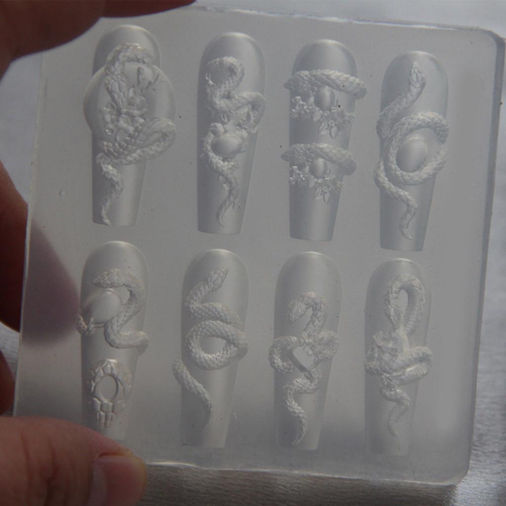 Creative Nail Art Silicone Mould for Easy Pattern and Designs Creation Soft Materials Fit Various Nail Shapes and Length