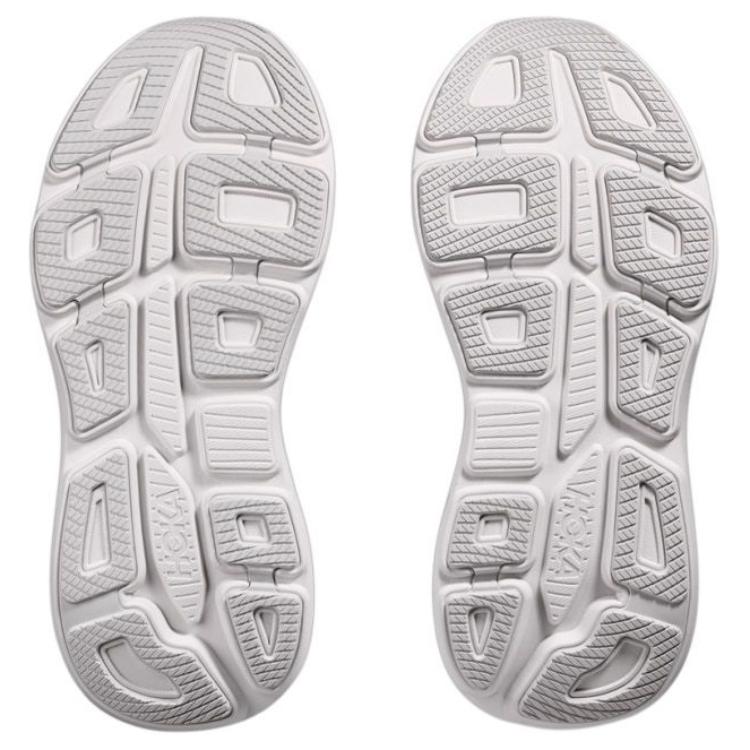 HOKA One One Bondi 9 Soft Comfortable Slip Resistant Durable Low Top Long Distance Running Shoes Women Sneaker Gray 1162014-CYWH